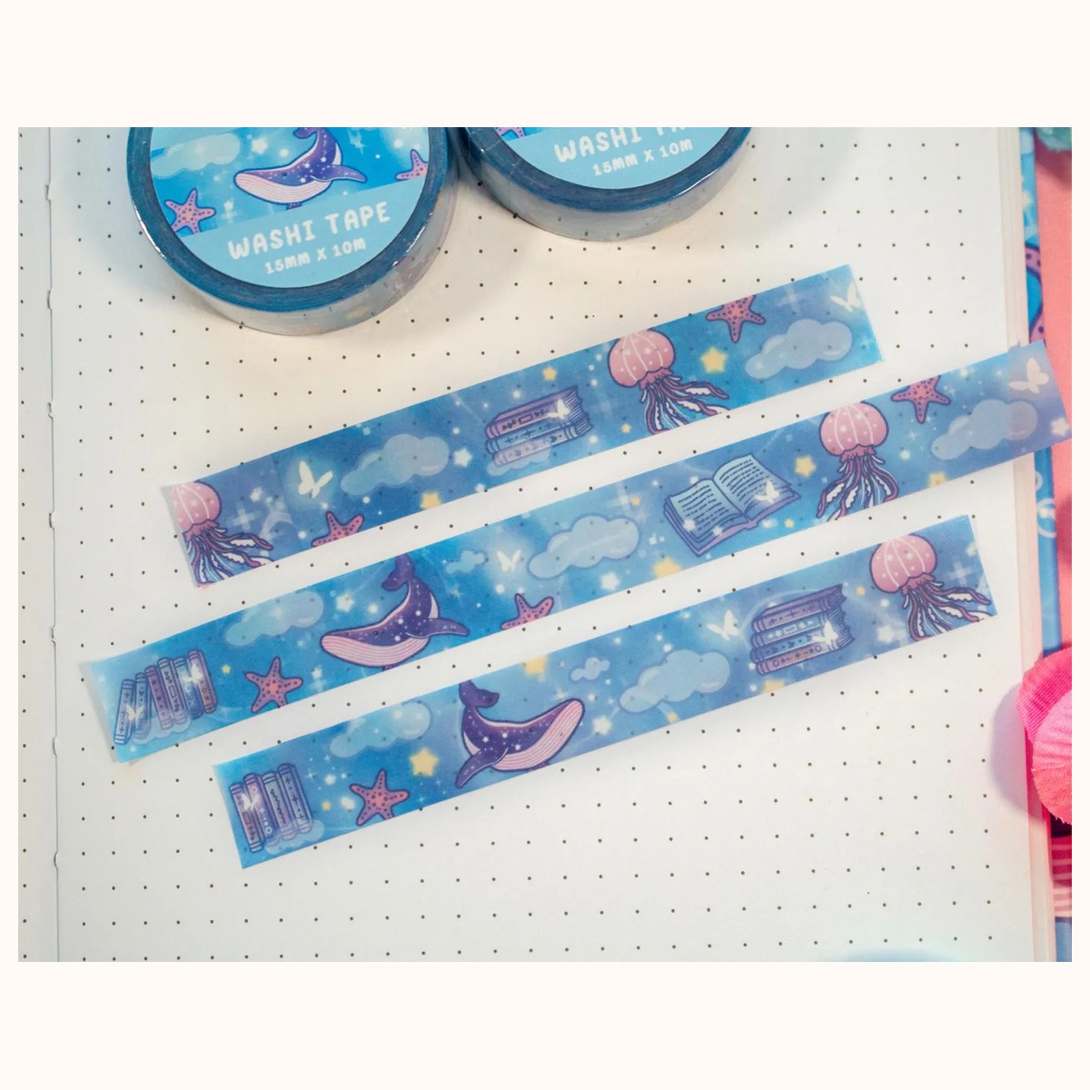 Reading Room Kawaii Aesthetic Washi Tape view 2