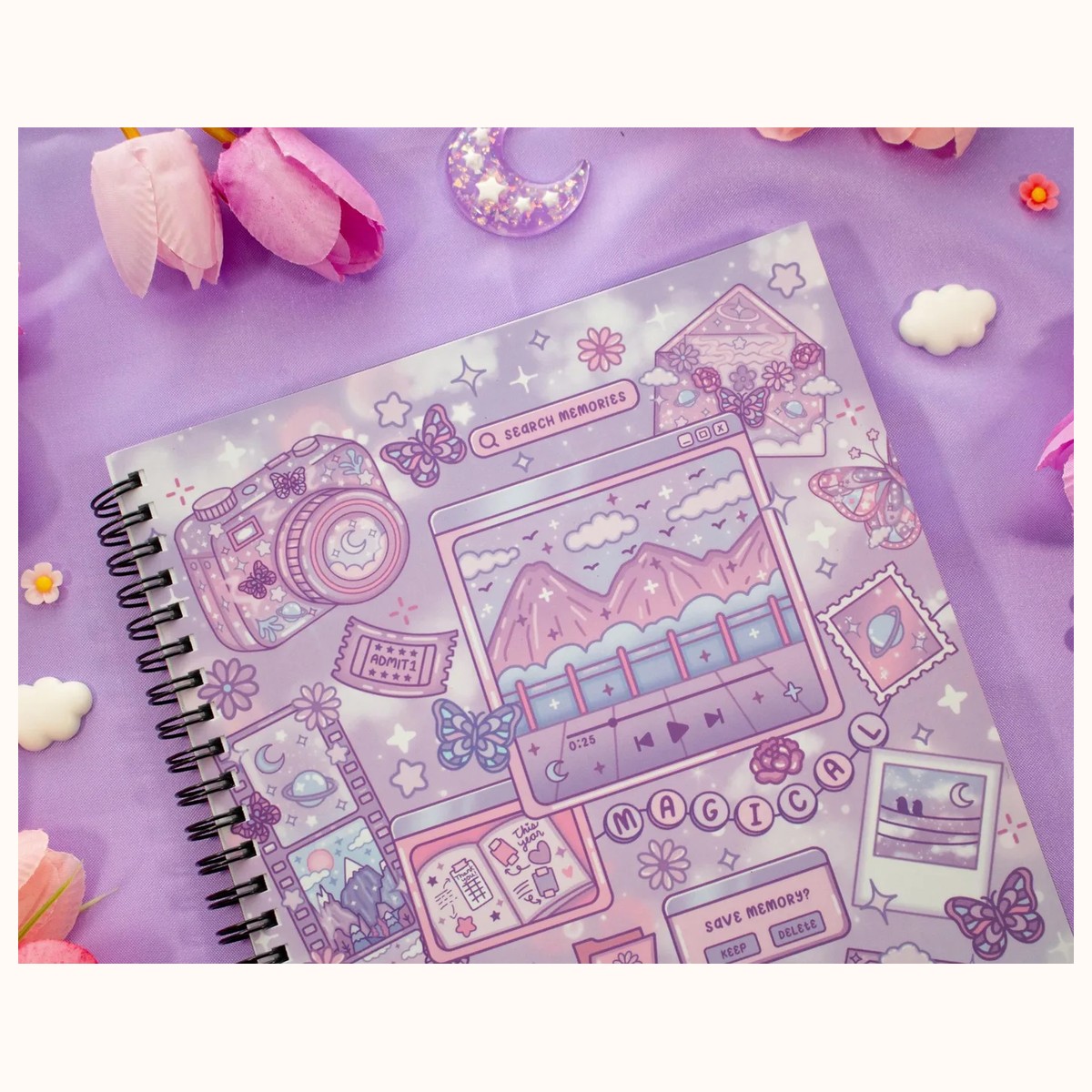 Magical Memories Spiral Lined Notebook (7x9") view 4