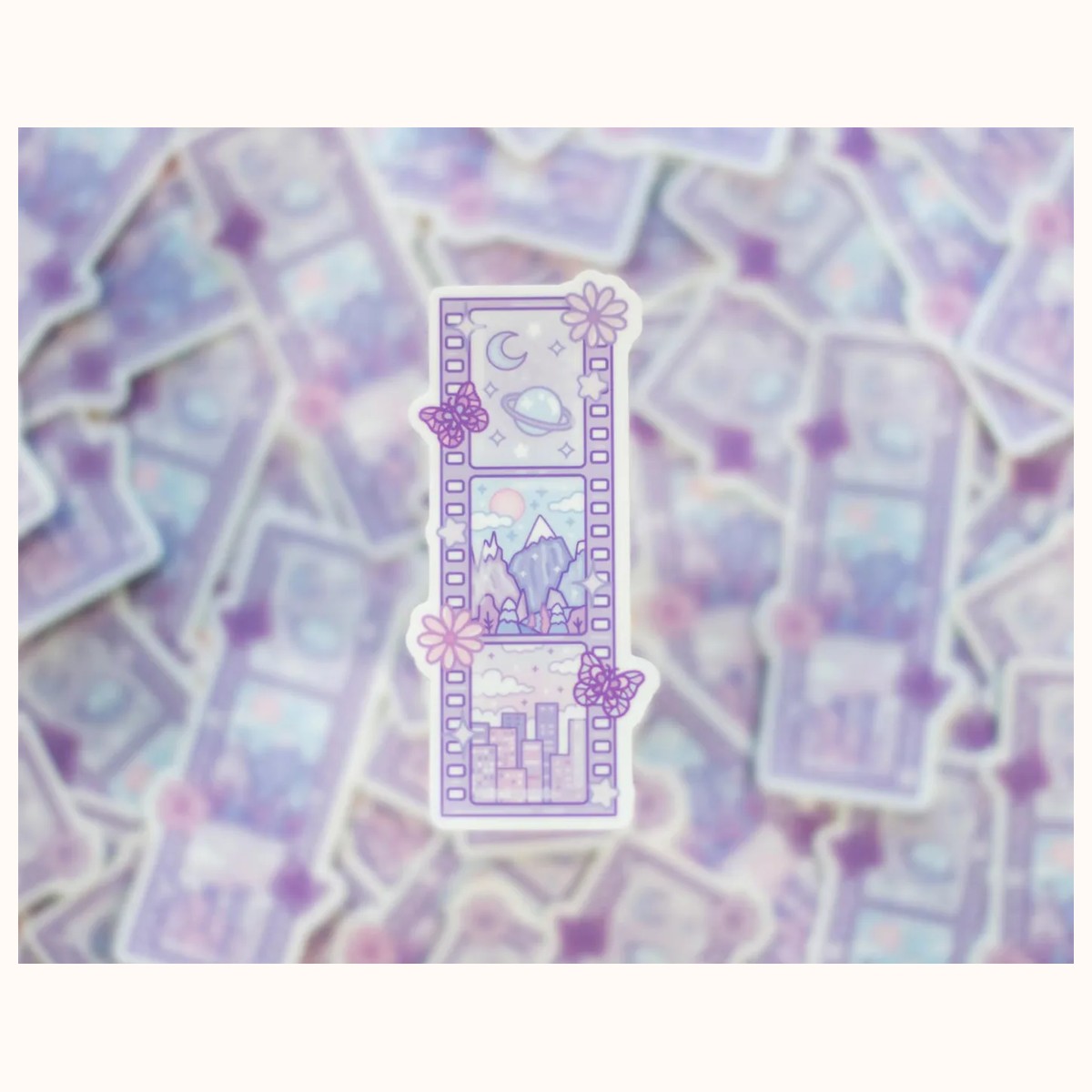 Magical Film Strip Aesthetic Cute Vinyl Sticker view 2