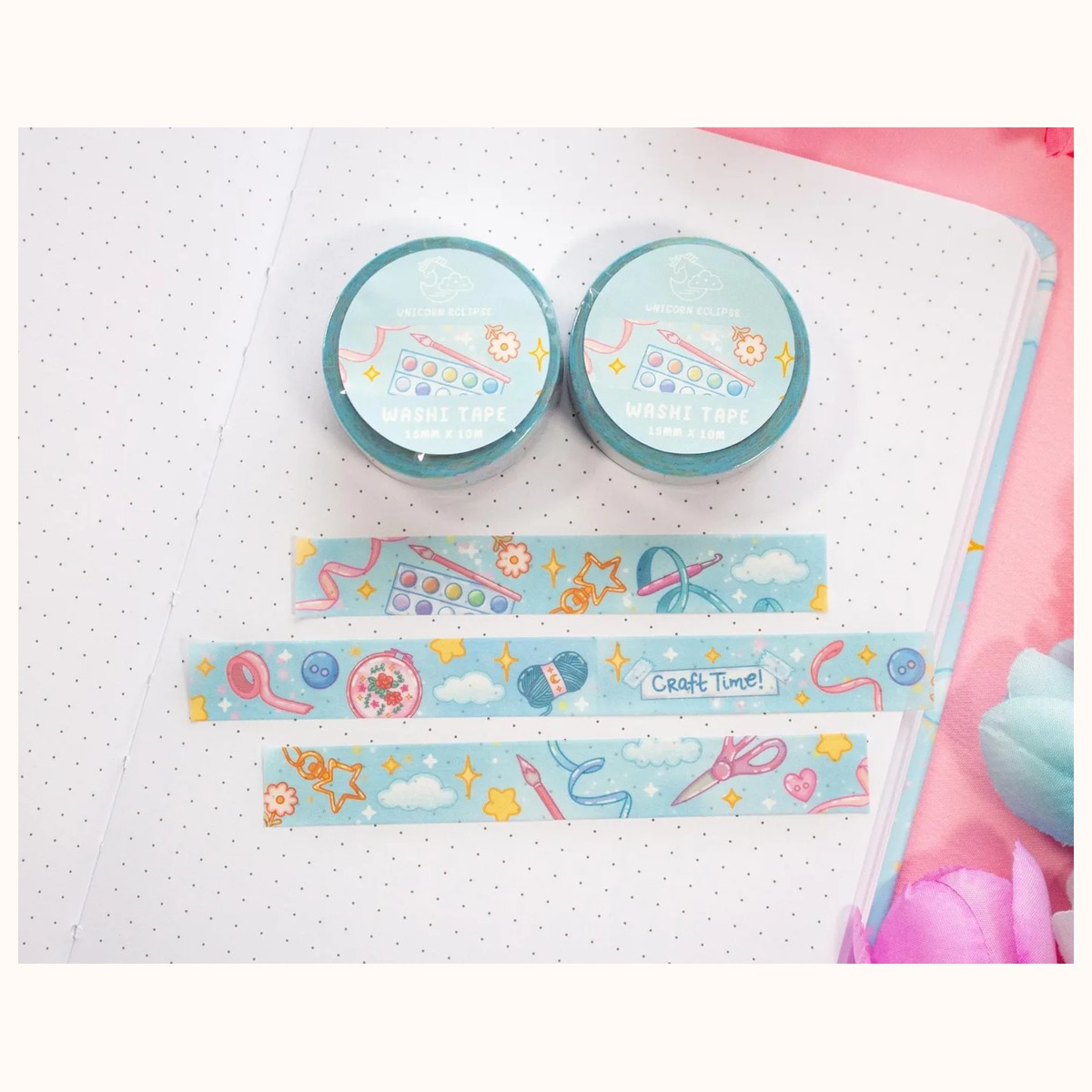 Craft Time Kawaii Aesthetic Washi Tape by Farouk Book Store