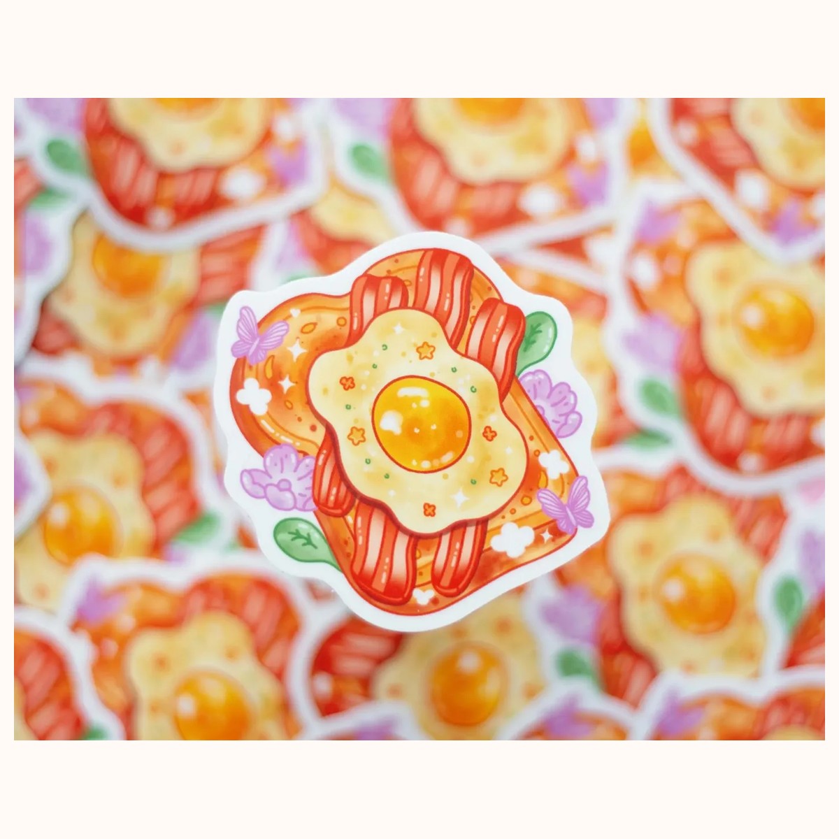 Toast Vinyl Sticker | Waterproof, Waterbottle, Kawaii Stickers view 2