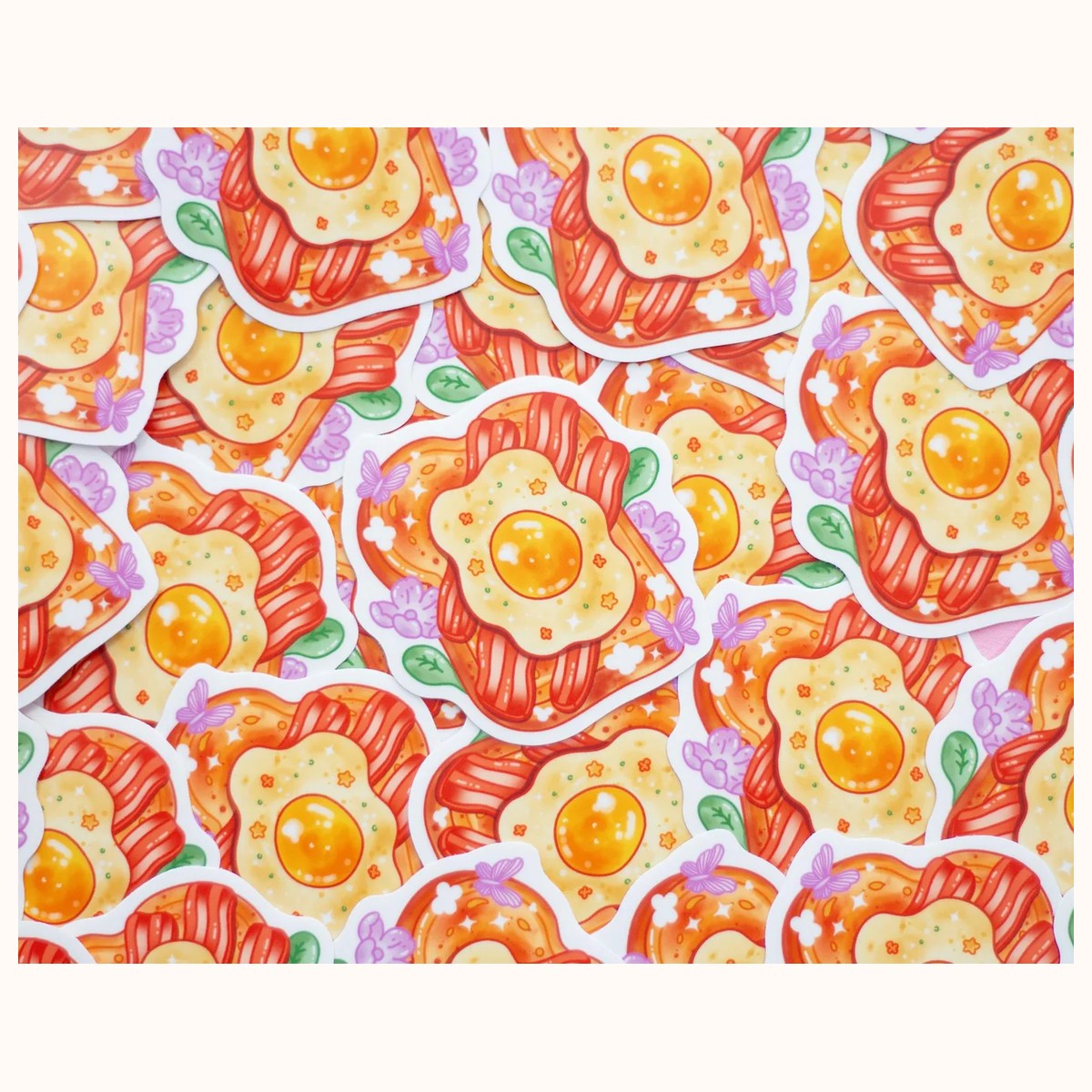 Toast Vinyl Sticker | Waterproof, Waterbottle, Kawaii Stickers view 3