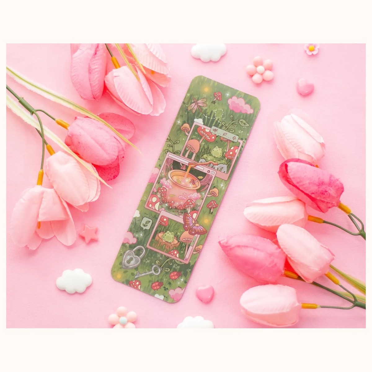 Mushroom Cottagecore Aesthetic Bookmark by Farouk Book Store