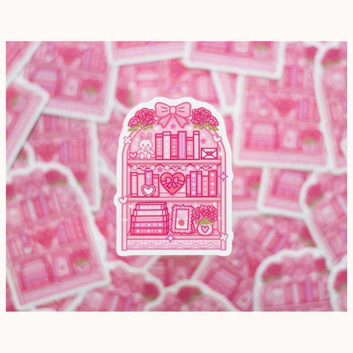 Love Story Book Shelf Sticker view 2