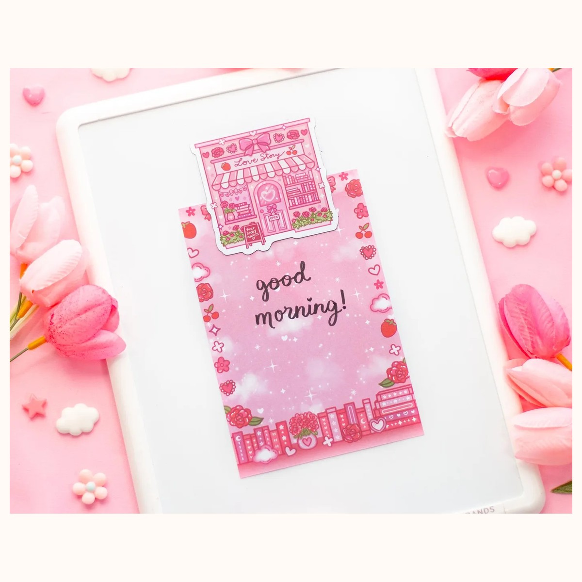 Romance Book Store Fridge Magnet | Whiteboard Cute Kawaii Gift view 2