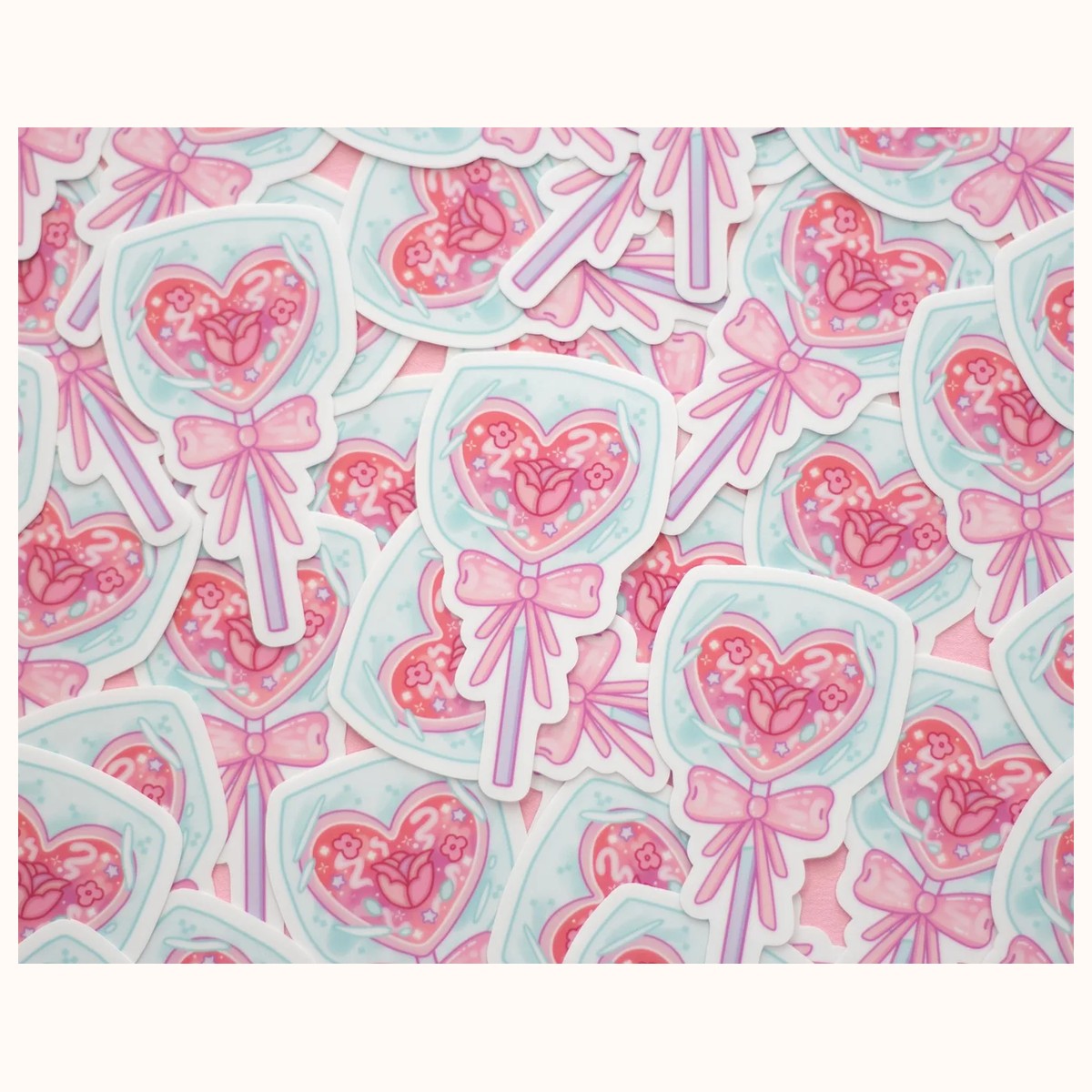 Heart Lollipop Sticker view 3