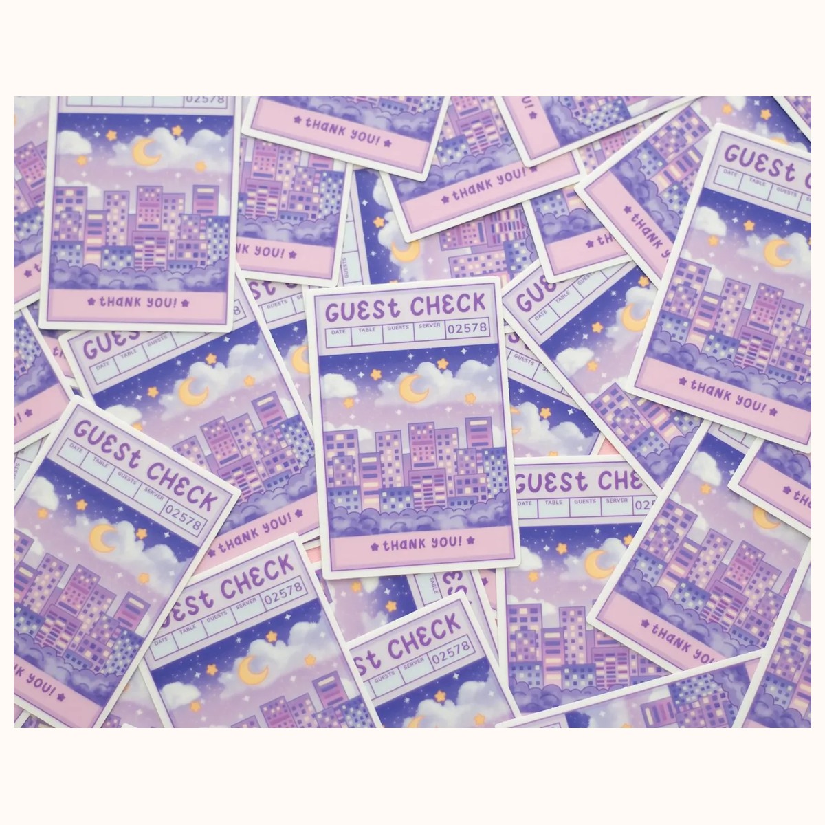 Guest Check Sticker view 3