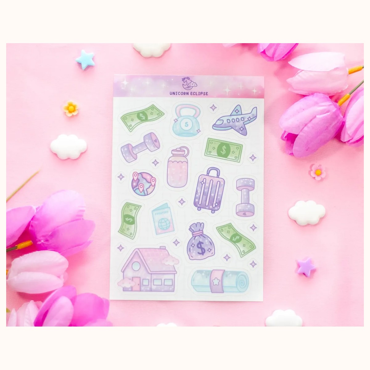 Life Goals Sticker Sheet, stickers from Farouk Book Store