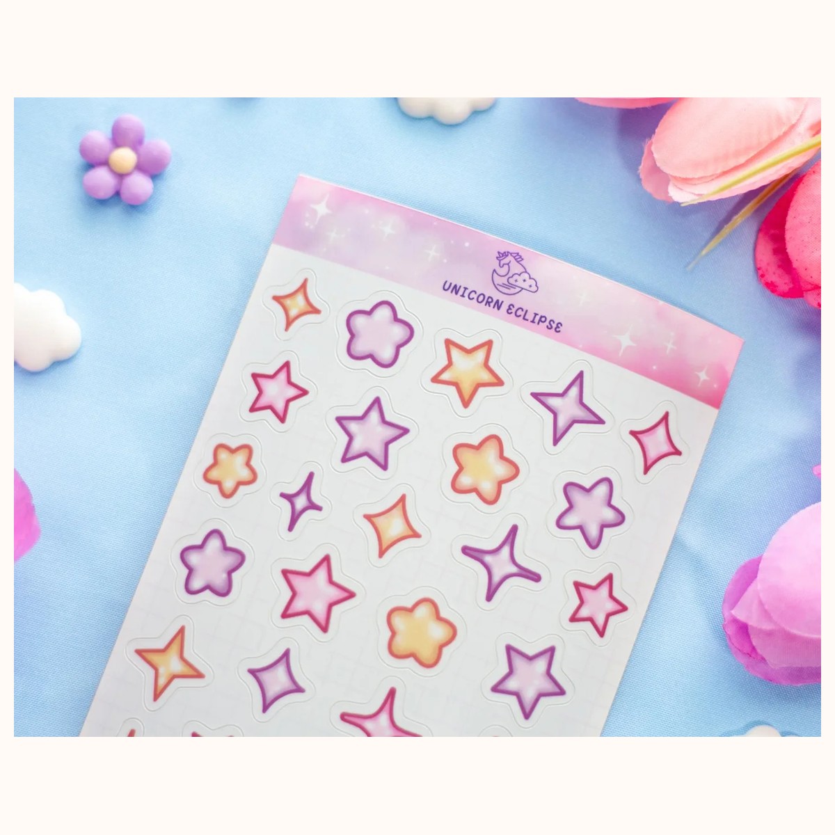 Stars and Sparkles Sticker Sheet view 2