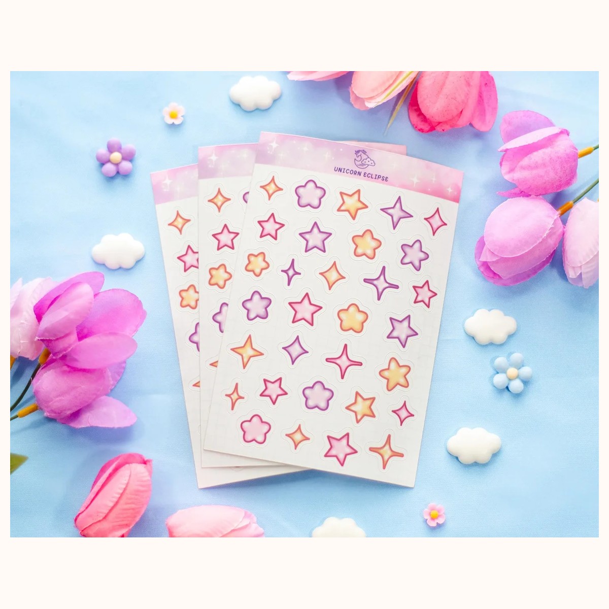 Stars and Sparkles Sticker Sheet view 3