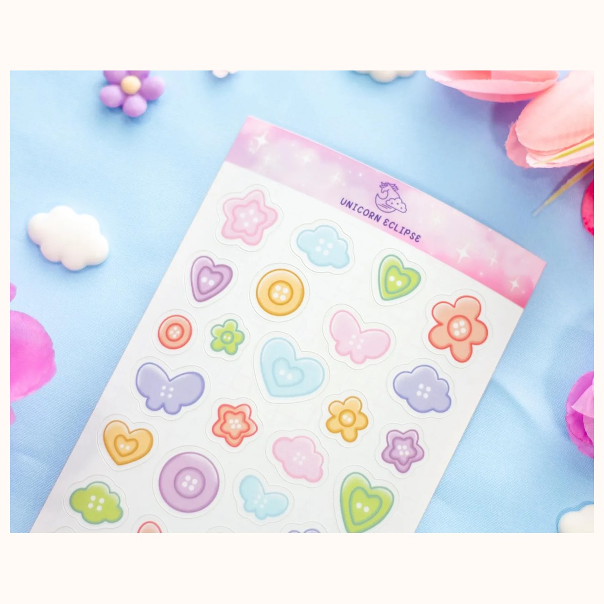 Buttons Sticker Sheet view 2