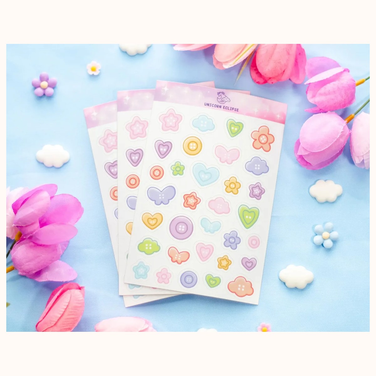 Buttons Sticker Sheet view 3