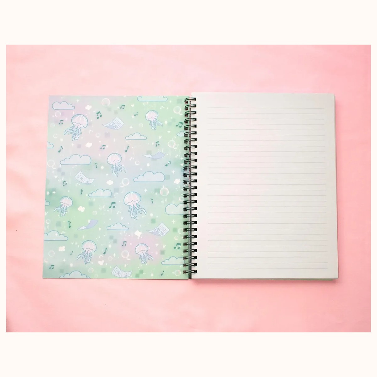 Blooming Records Spiral Lined Notebook (7x9") view 2