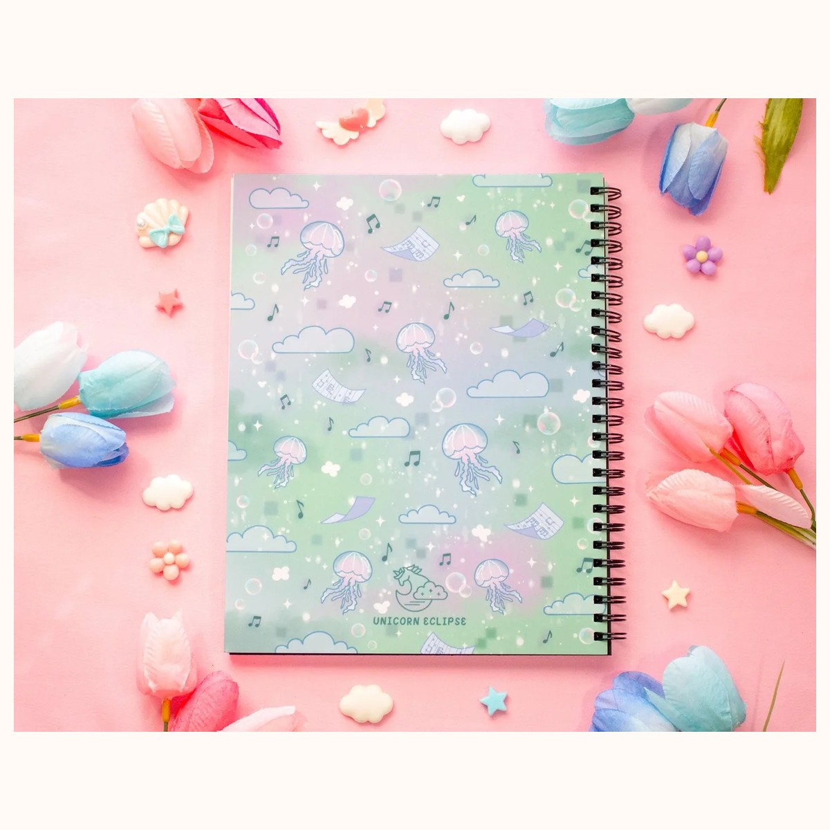 Blooming Records Spiral Lined Notebook (7x9") view 6