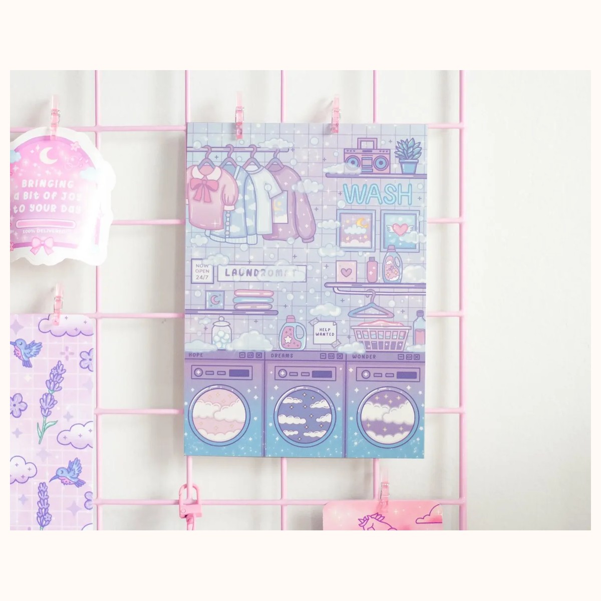 Laundromat Art Print view 3