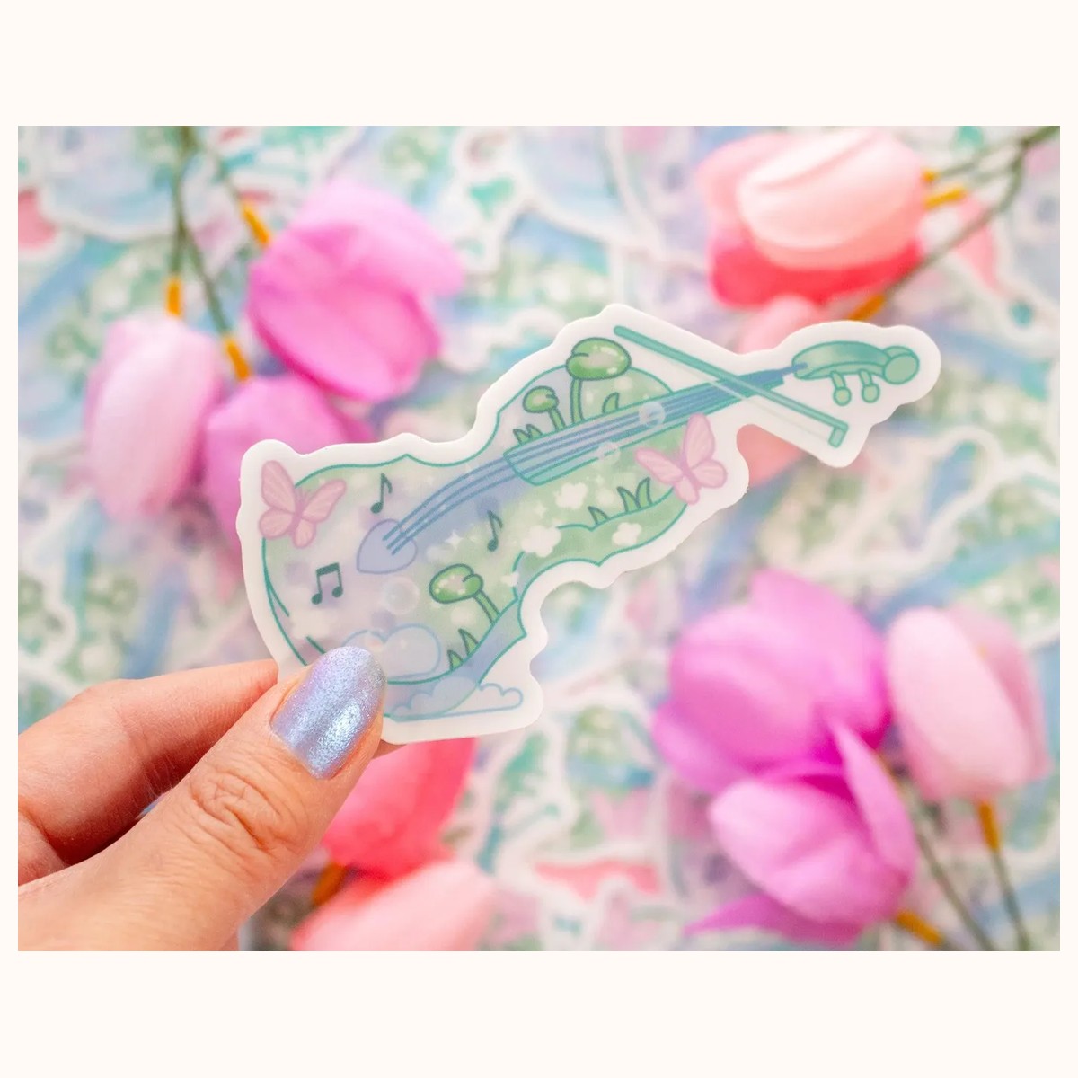 Violin Sticker by Farouk Book Store