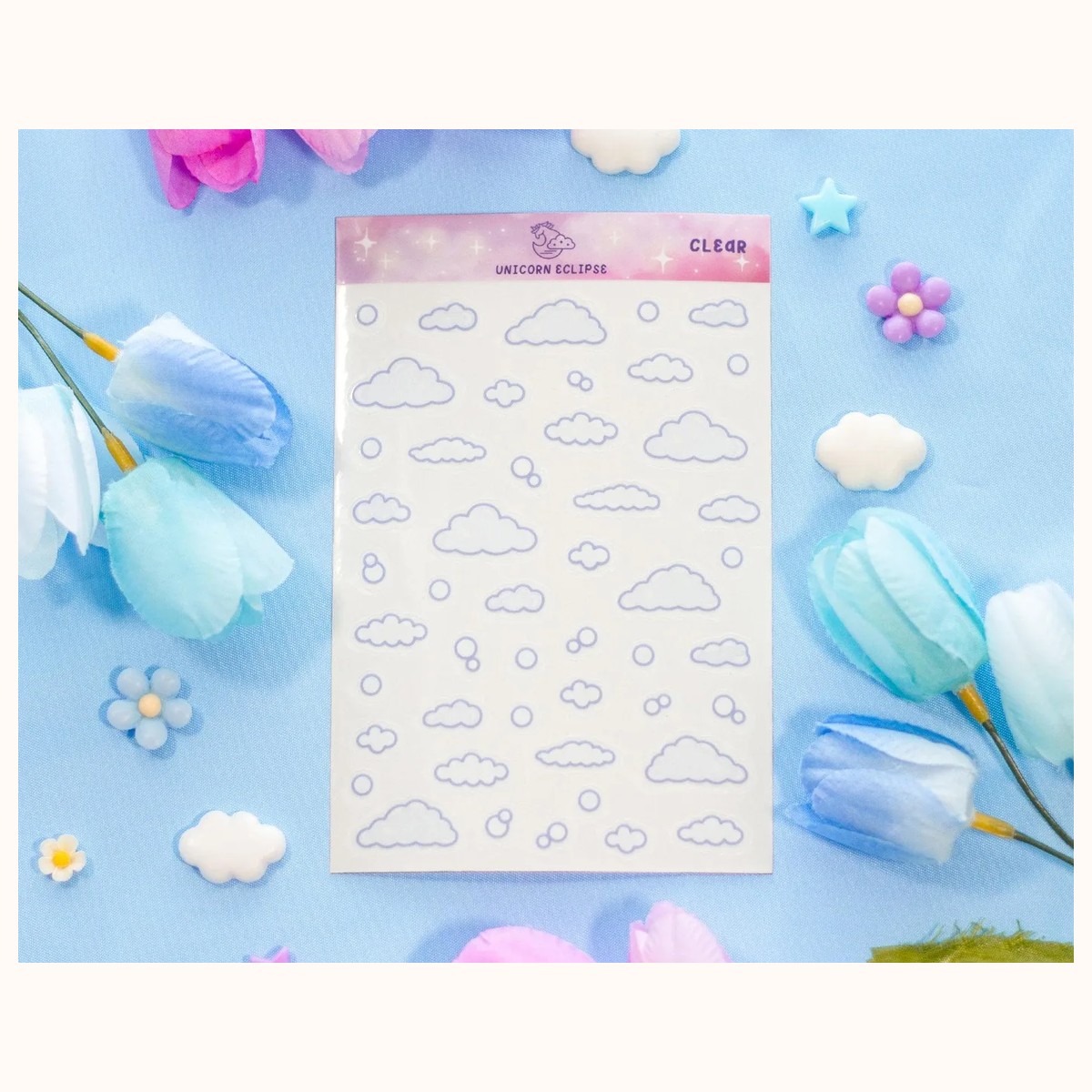 Laundromat Clear Deco Sticker Sheet by Farouk Book Store