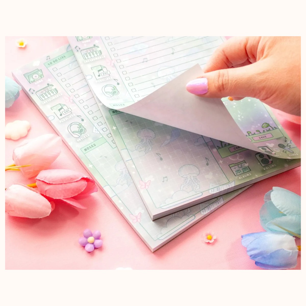 Blooming Records Daily Planner Pad view 2