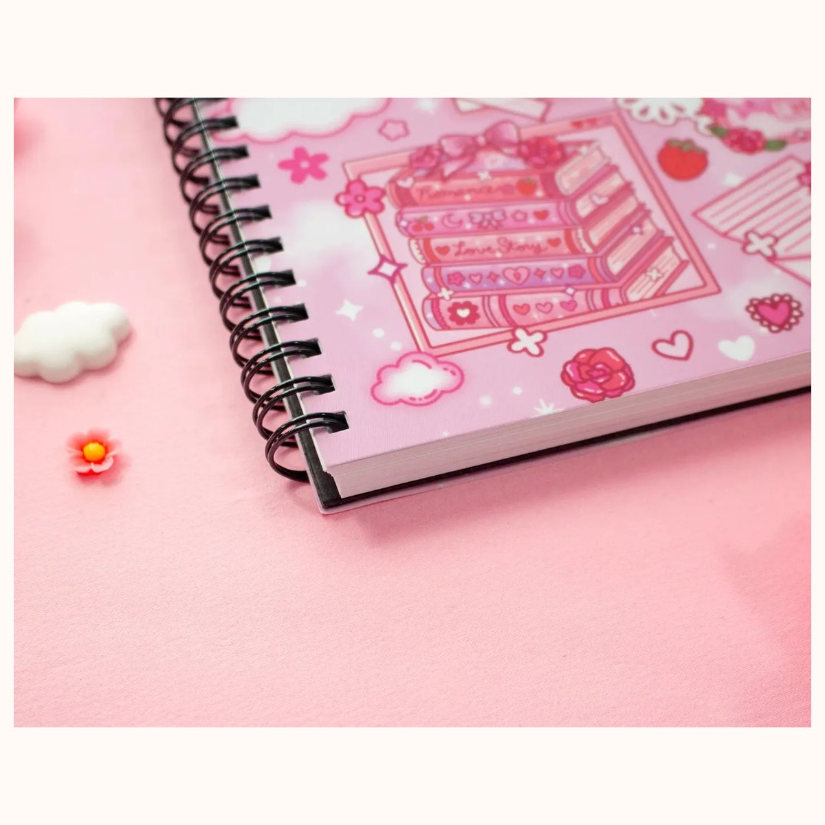 Love Story Spiral Lined Notebook (7x9") view 4