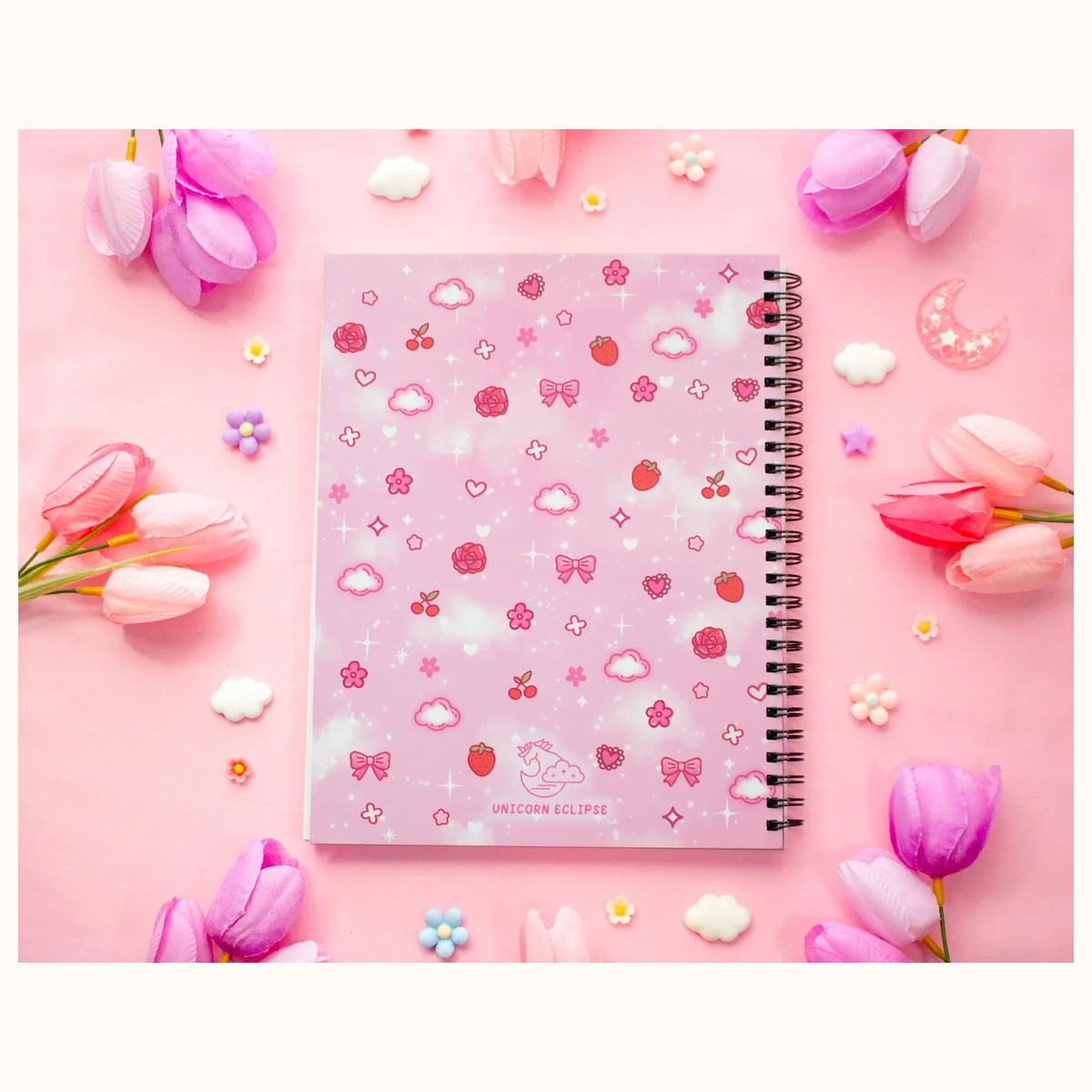 Love Story Spiral Lined Notebook (7x9") view 5