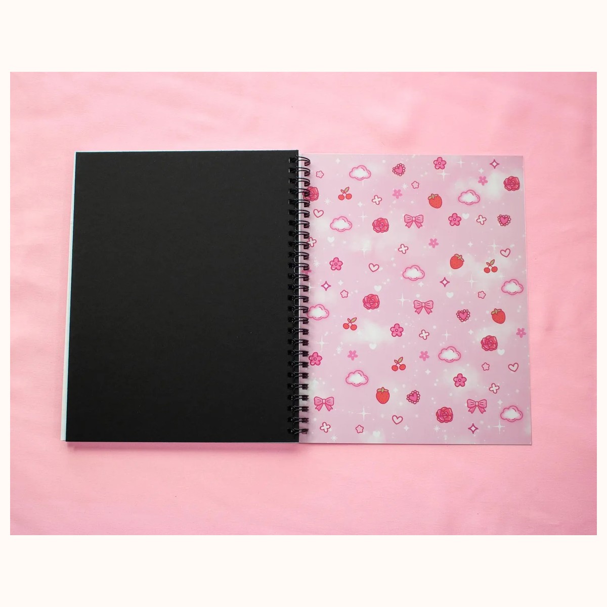 Love Story Spiral Lined Notebook (7x9") view 8