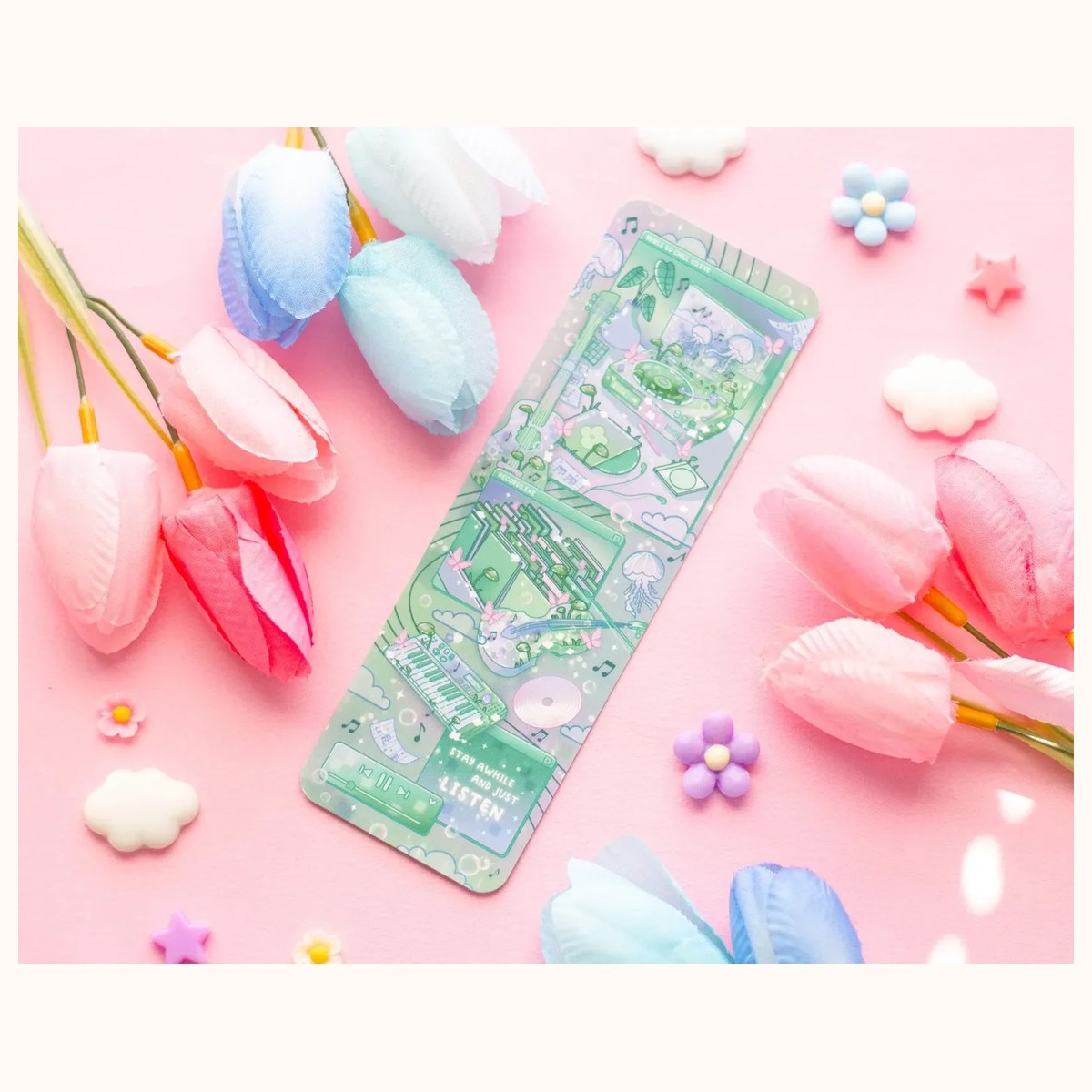Blooming Records Bookmark by Farouk Book Store