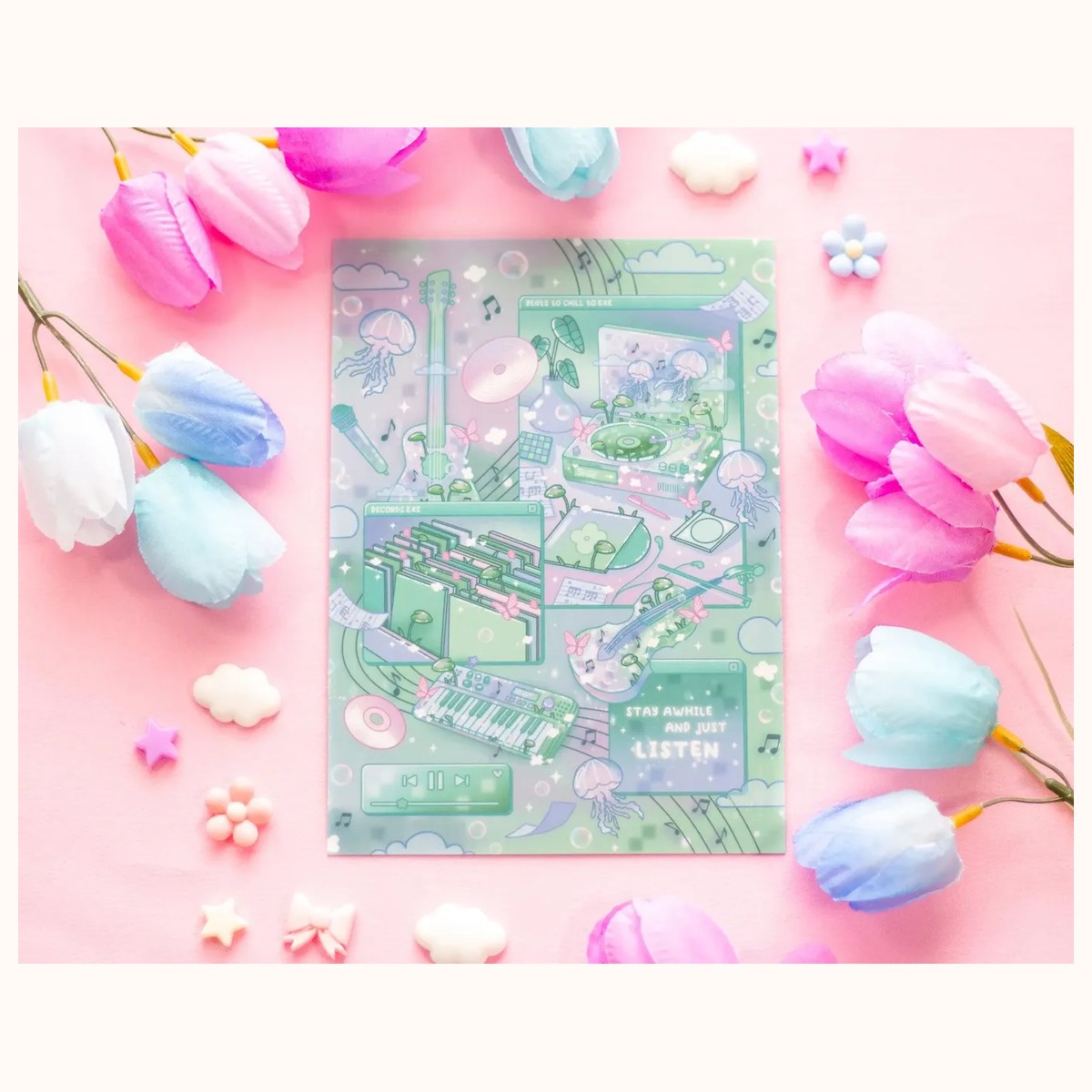 Blooming Records Art Print by Farouk Book Store