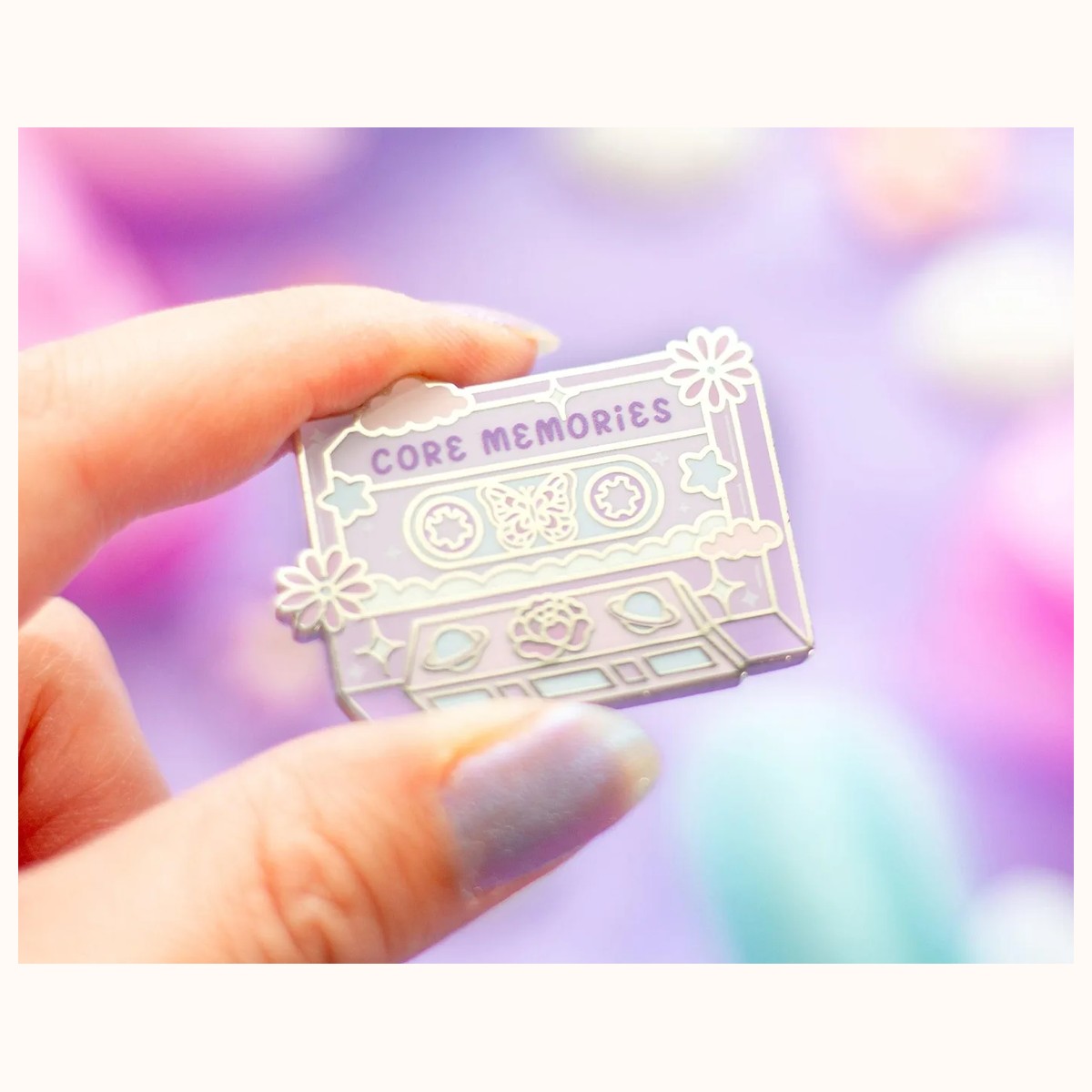 Magical Cassette Tape Enamel Pin view 2