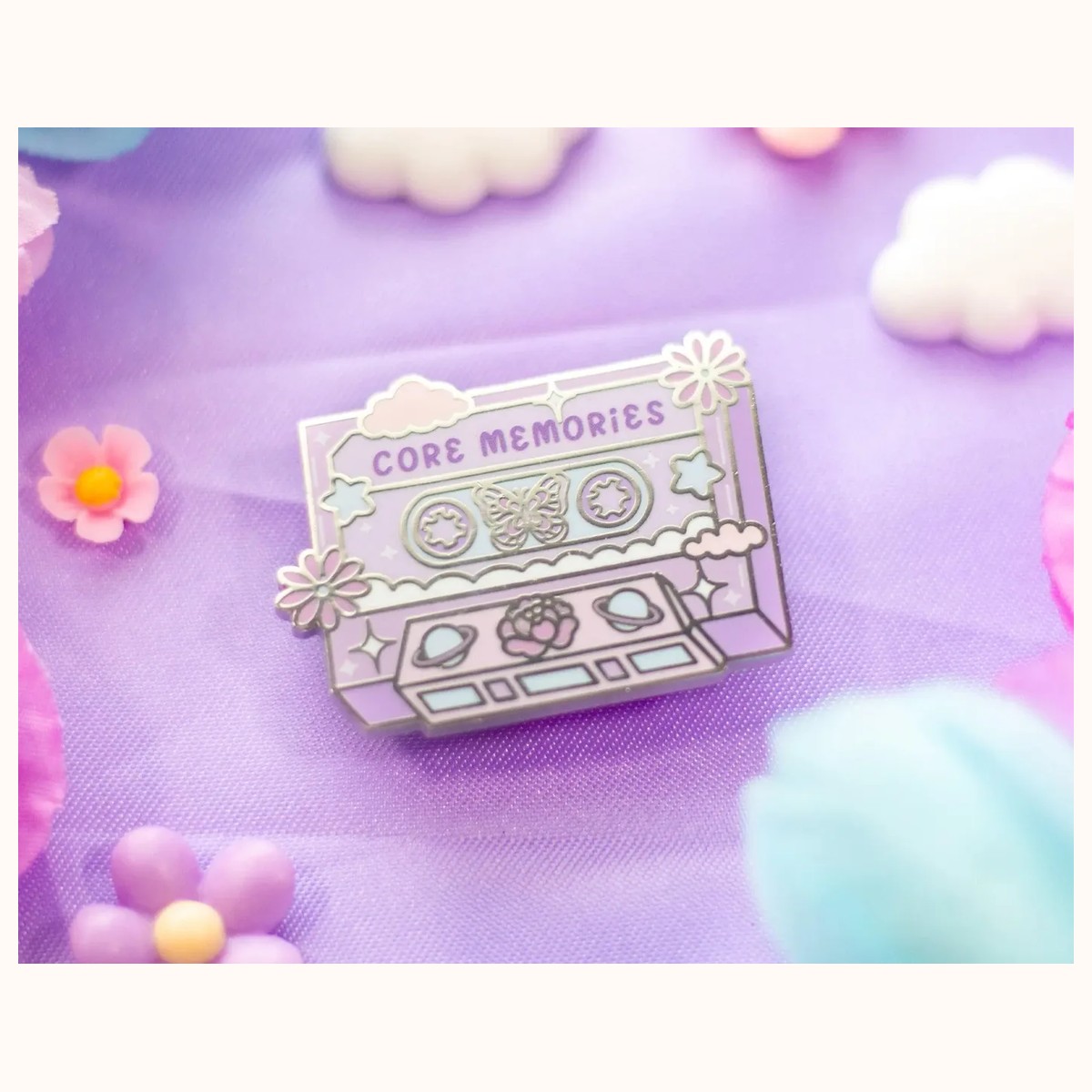 Magical Cassette Tape Enamel Pin view 4