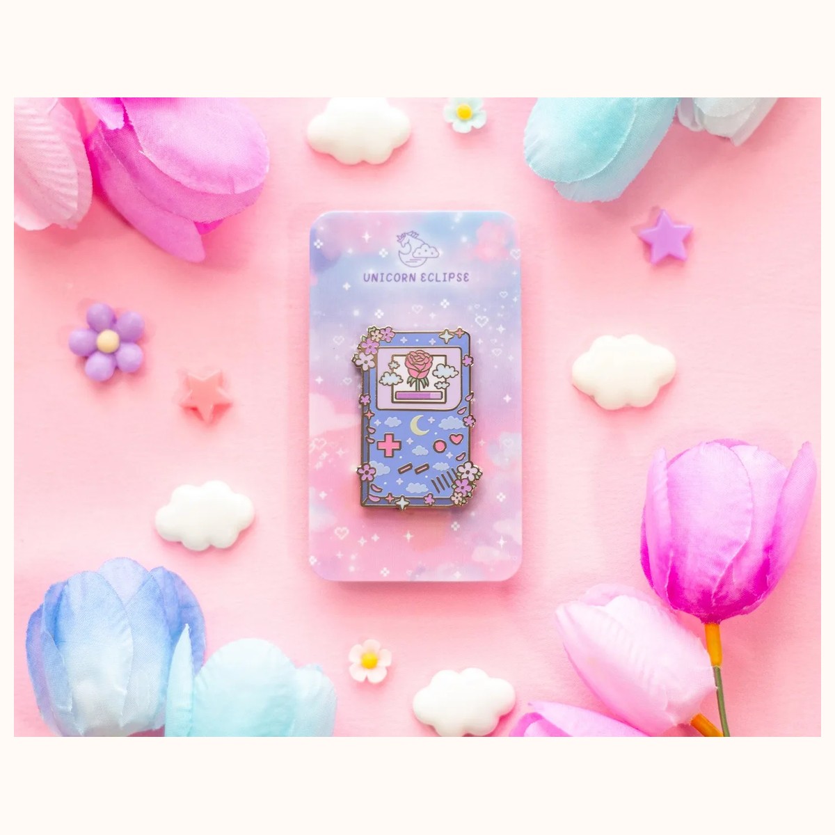 Game Girl Enamel Pin by Farouk Book Store
