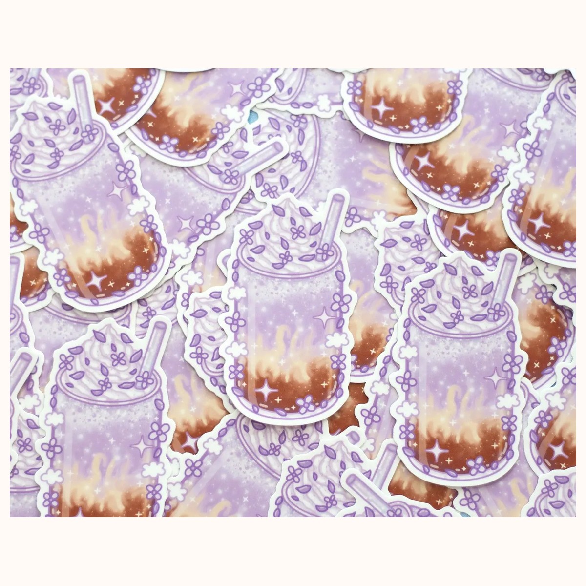 Ube Latte Sticker view 3
