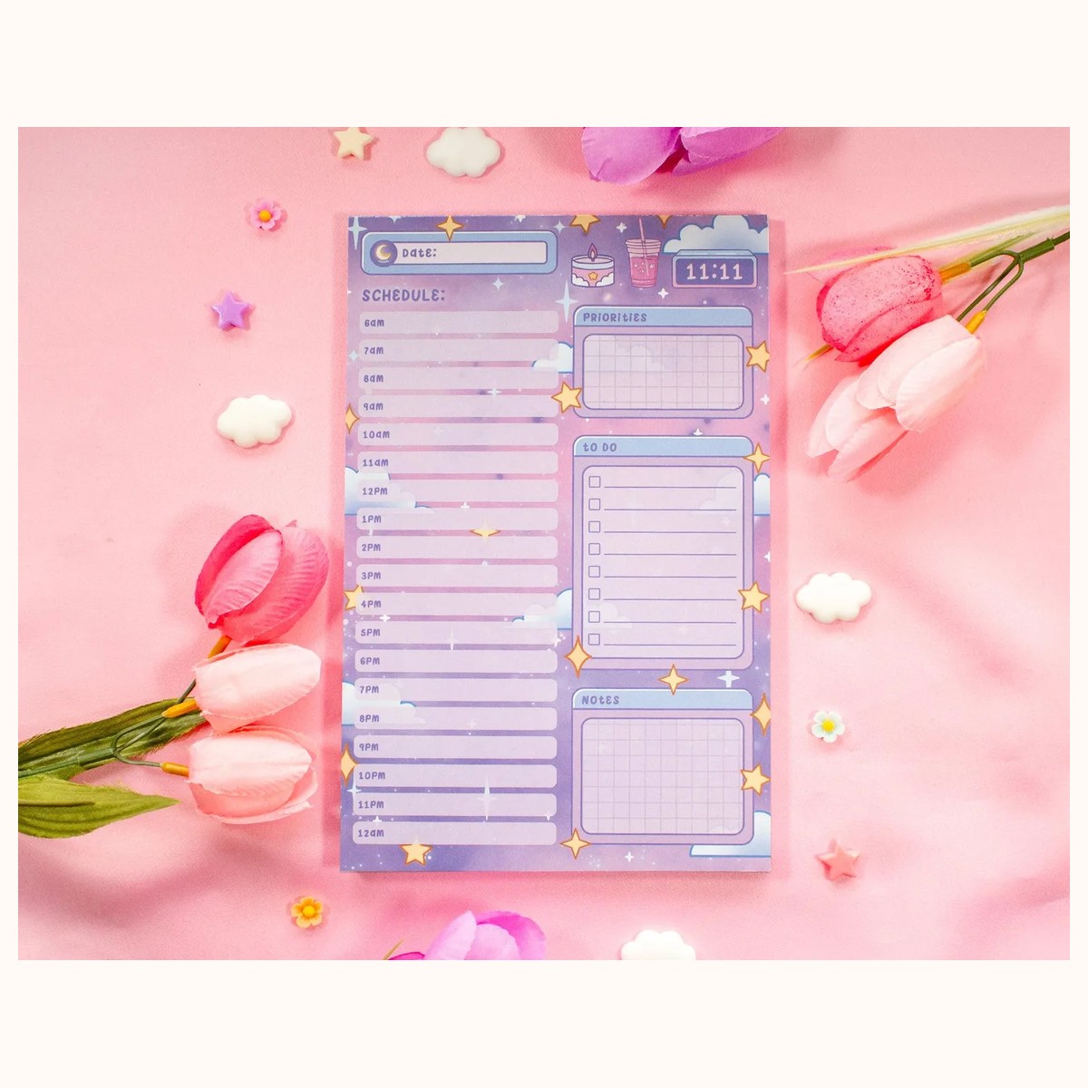 Study Night Hourly Planner Pad by Farouk Book Store