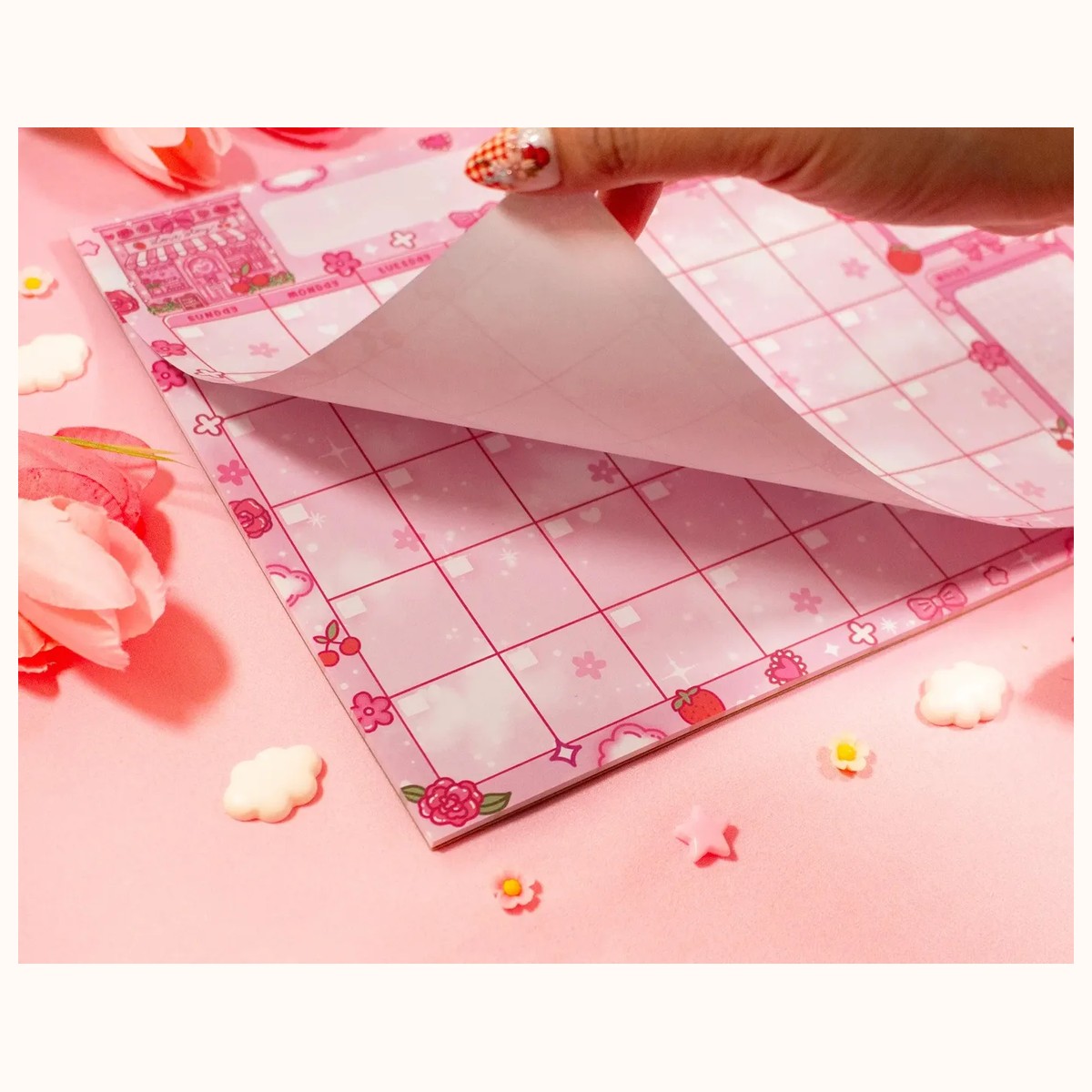 Love Story Monthly Planner Pad view 2