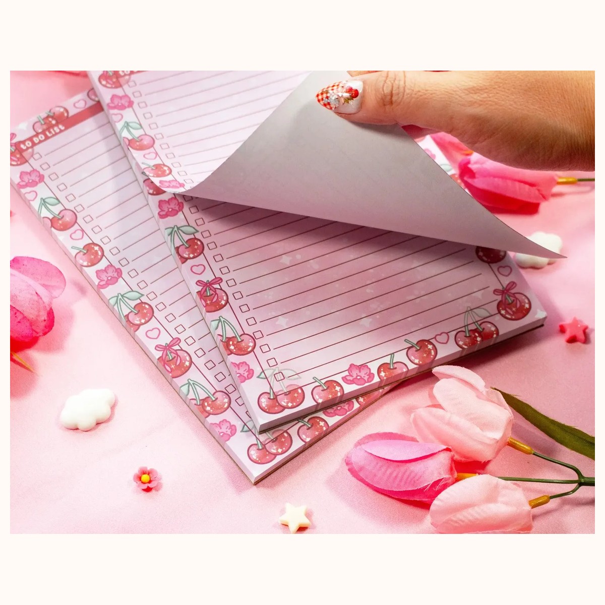 Cherries to Do List Planner Pad view 2