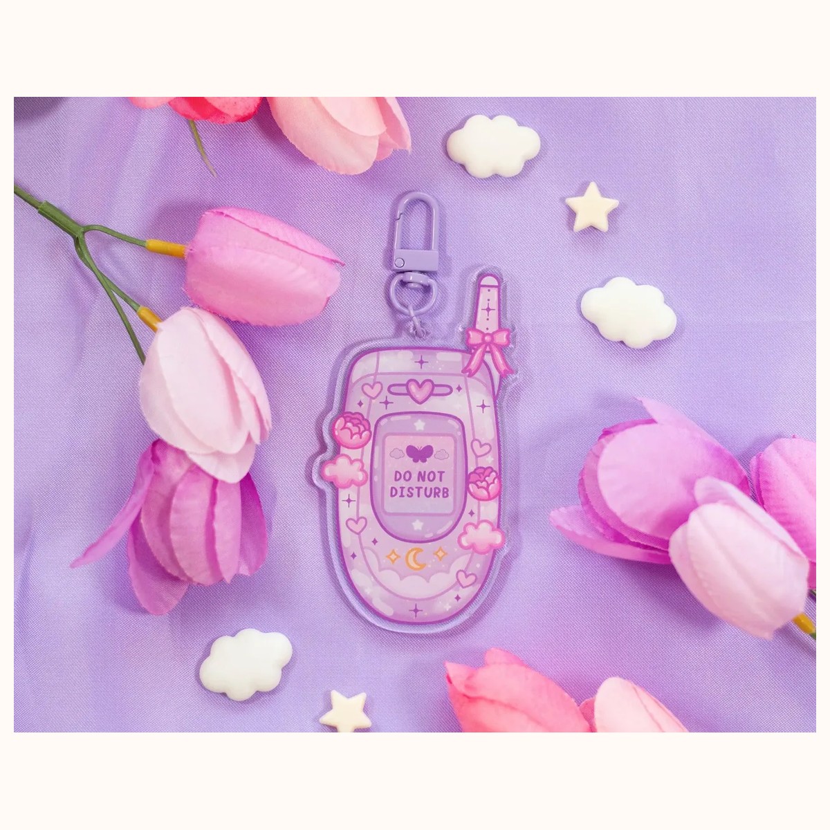 Do Not Disturb Phone Keychain by Farouk Book Store