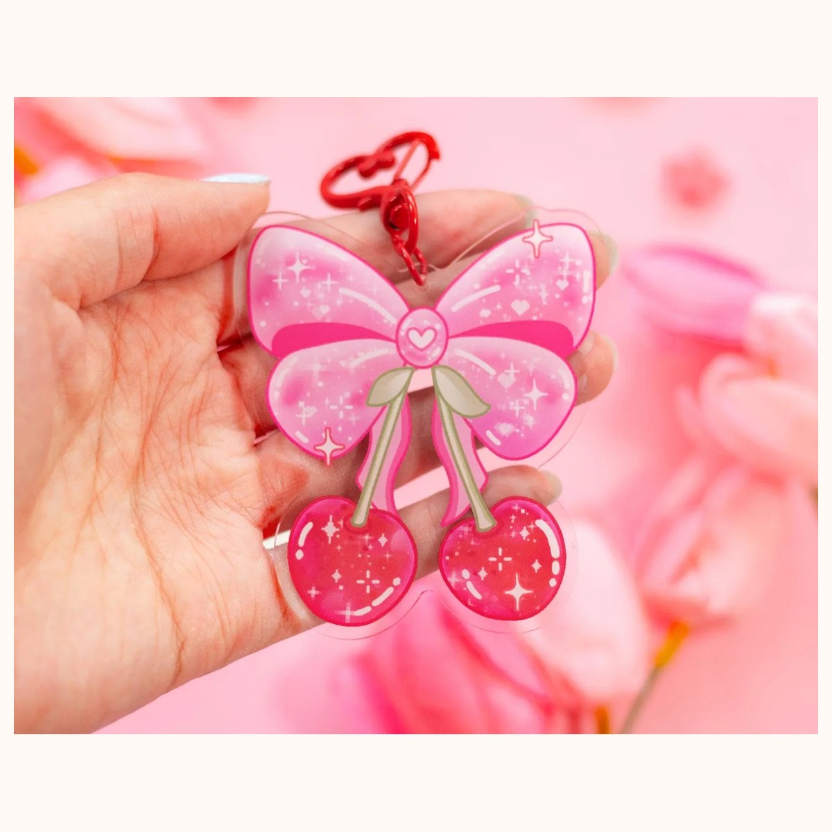 Cherries Keychain view 2