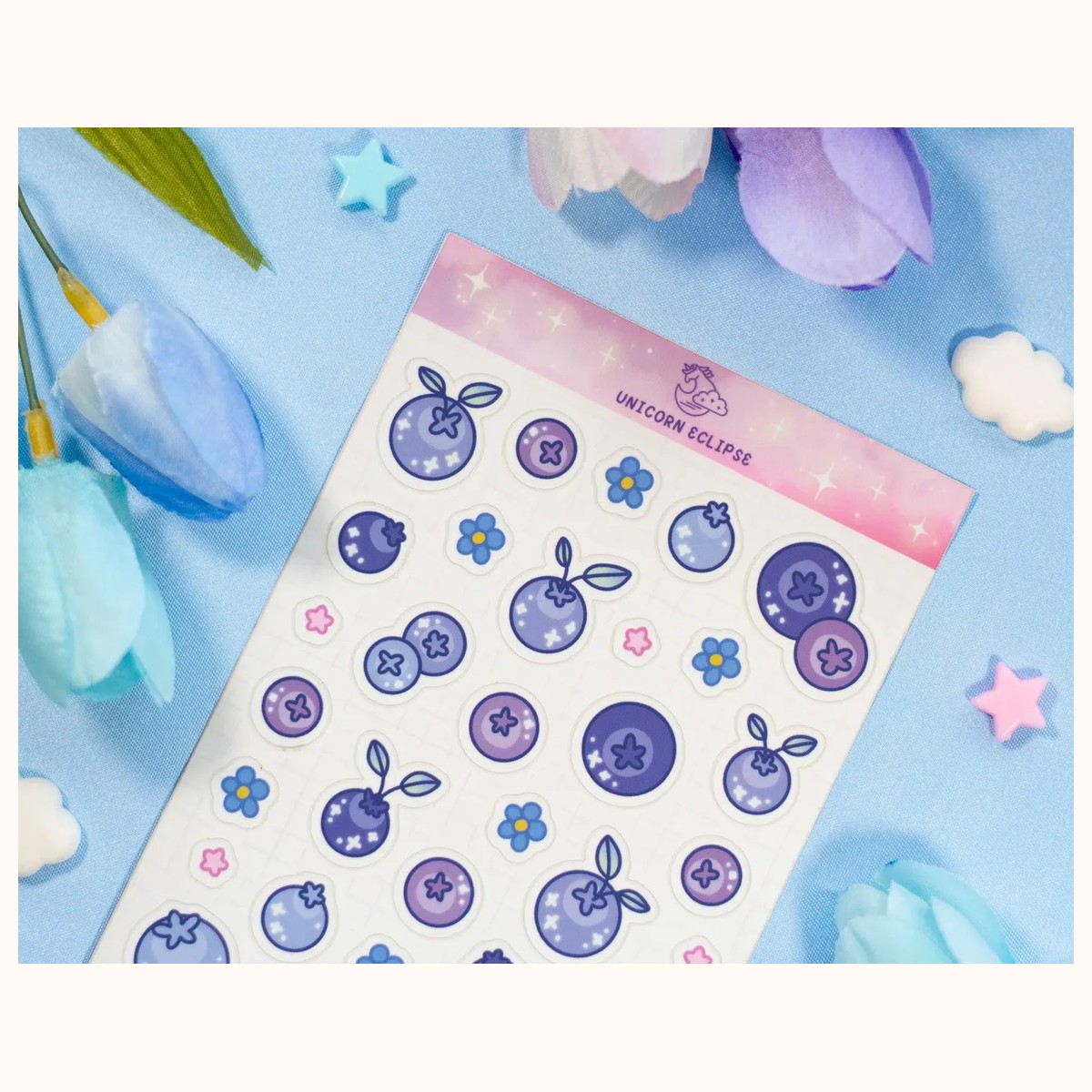 Blueberries Sticker Sheet view 2