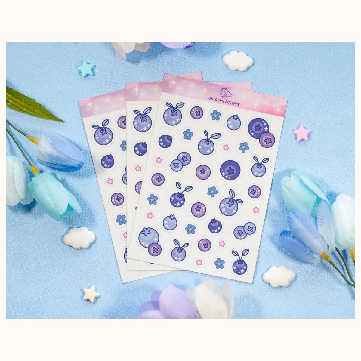 Blueberries Sticker Sheet view 3
