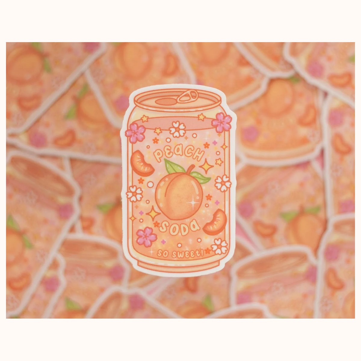 Peach Soda Sticker view 2