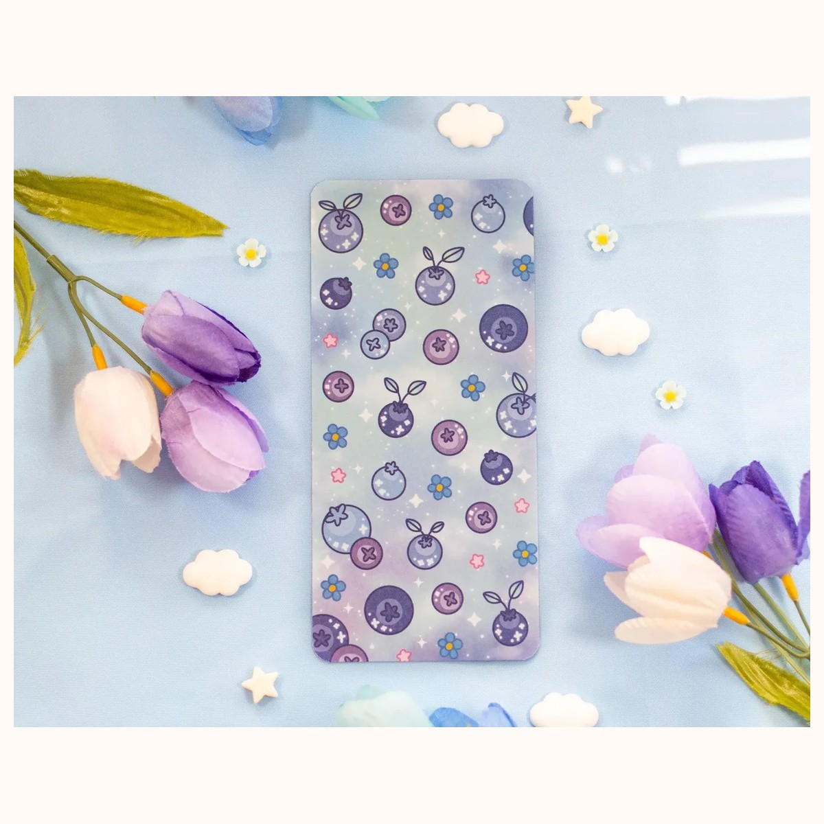 Blueberries Reading Log Bookmark view 6