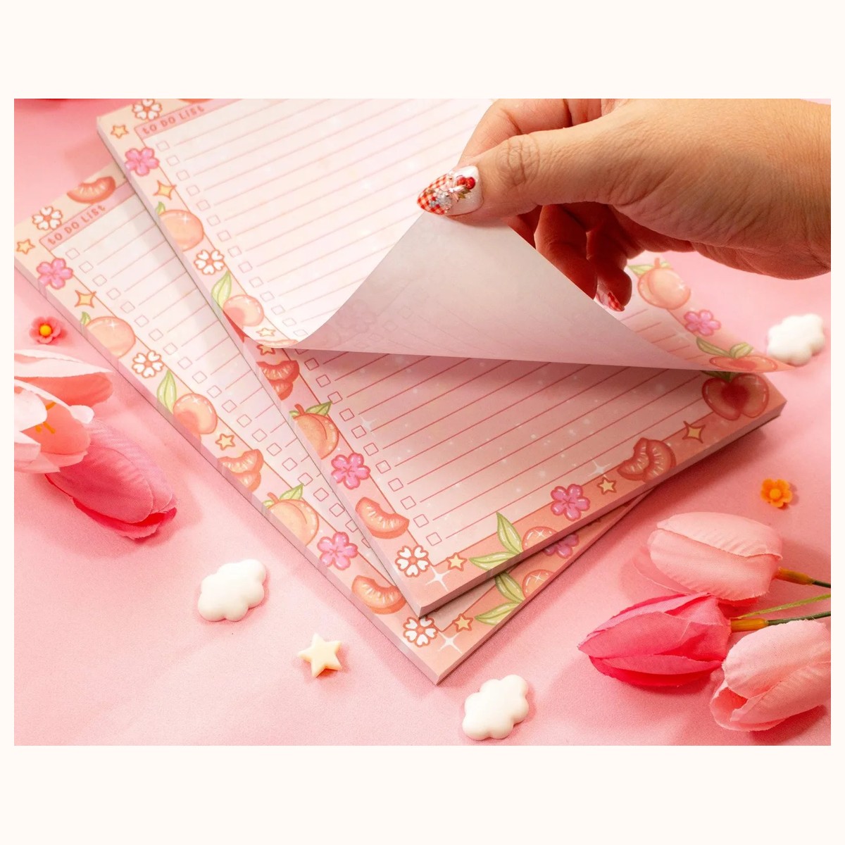 Peaches to Do List Planner Pad view 2