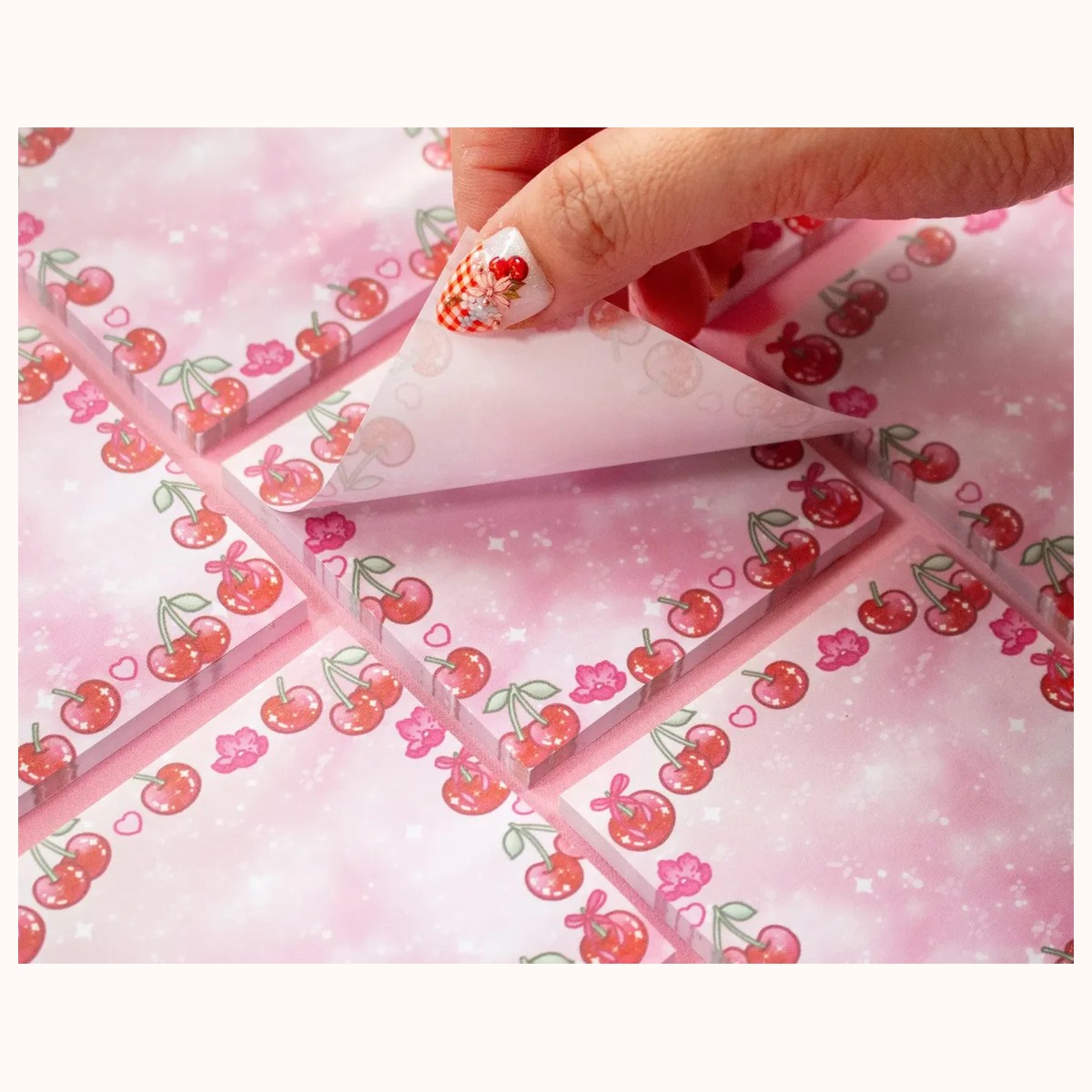 Cherries Sticky Notes view 2