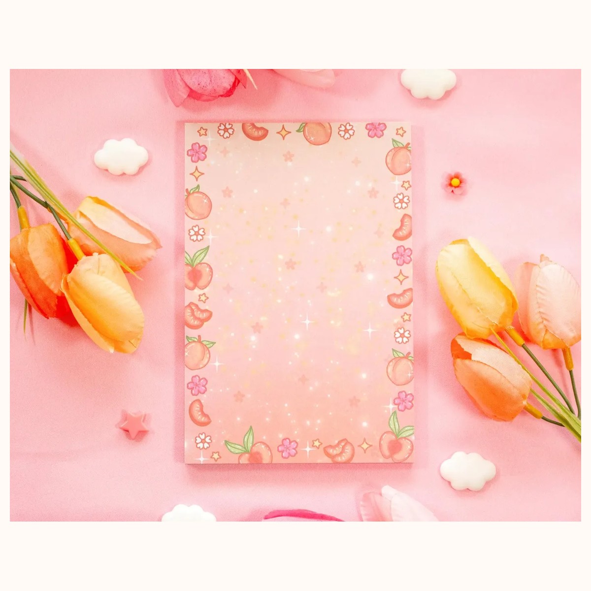 Peaches Notepad by Farouk Book Store