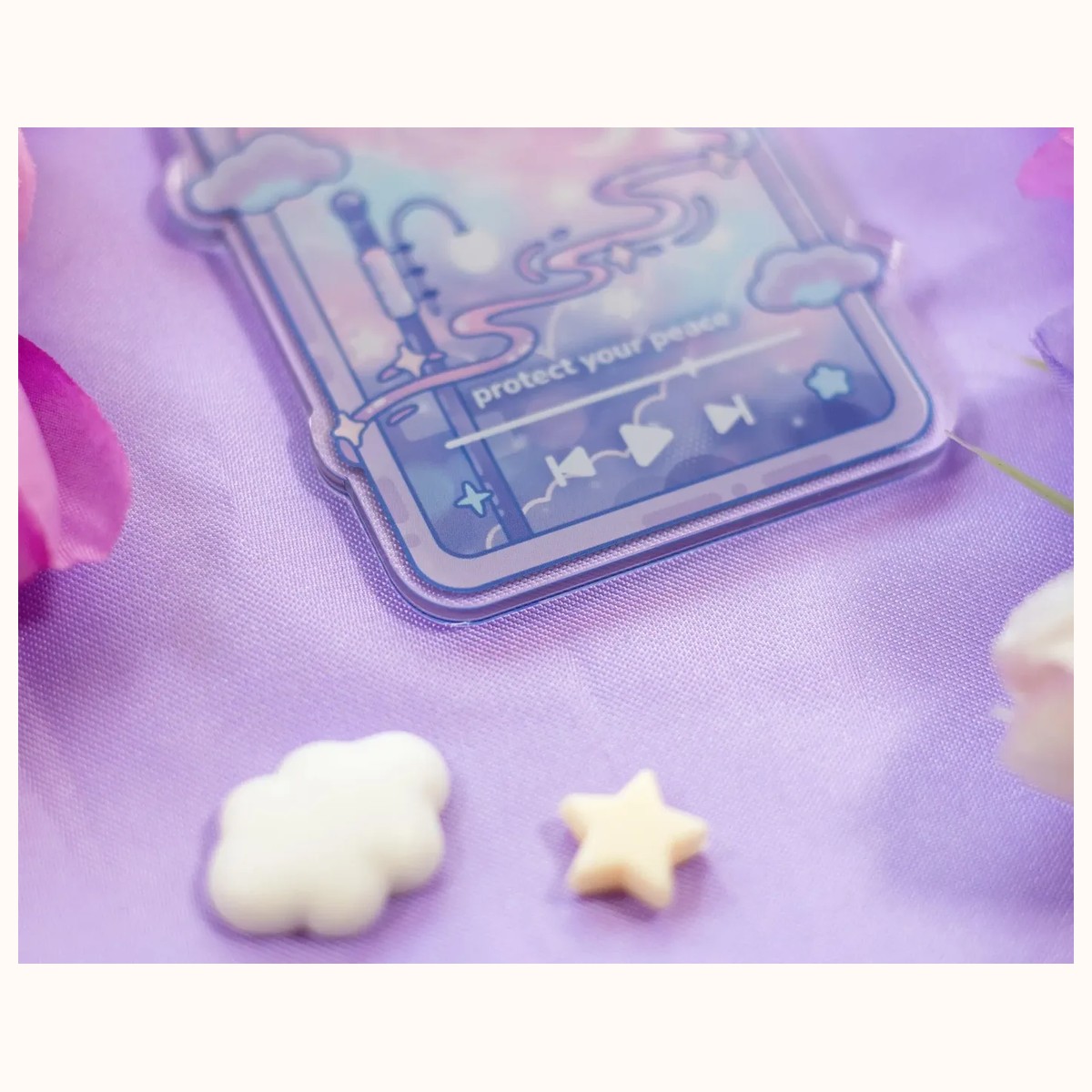 Peace Music Player Keychain view 3