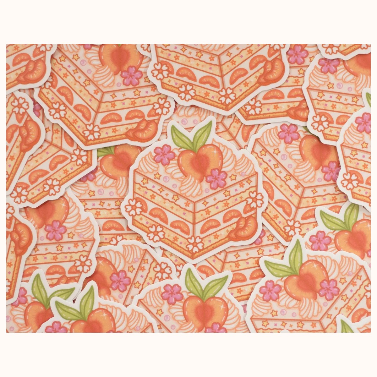 Peach Cake Sticker view 3