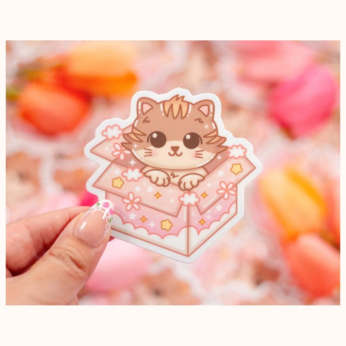 Cat in a Box Sticker by Farouk Book Store