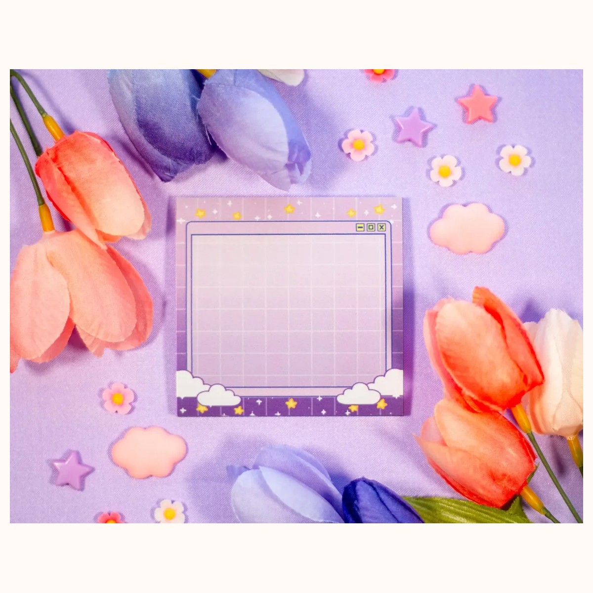 Purple Gradient Clouds Aesthetic Message Sticky Note by Farouk Book Store