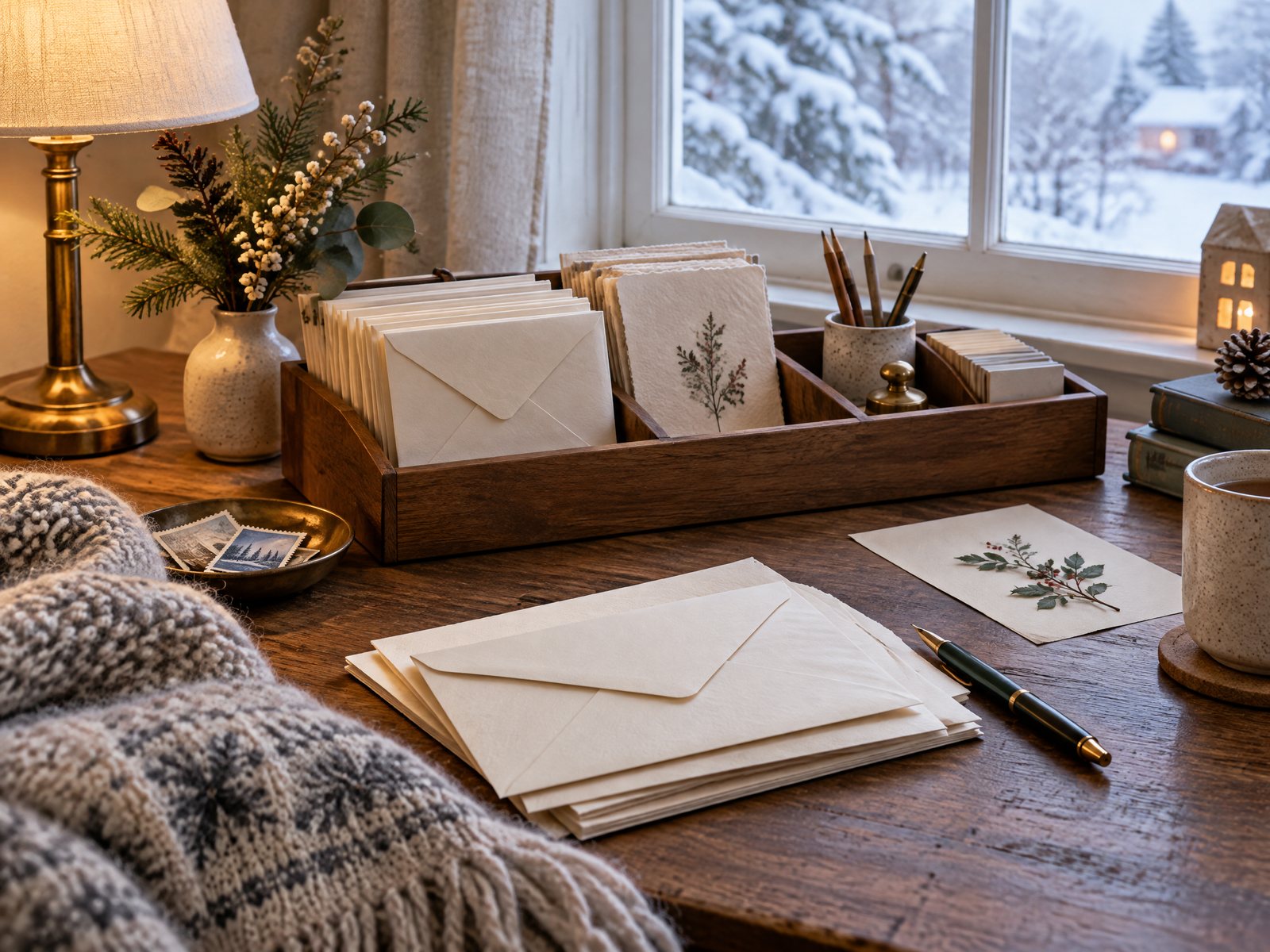 Editorial cover for A Winter Correspondence Station Inspired by Farouk