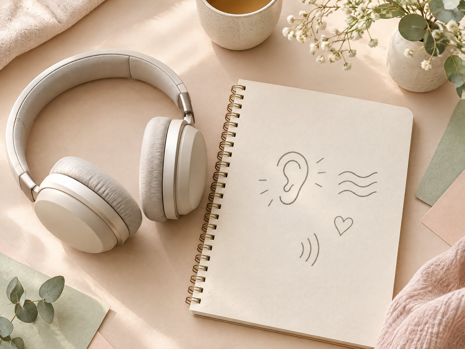 Editorial cover for Audiobook Listening Pages with Farouk Paper Goods